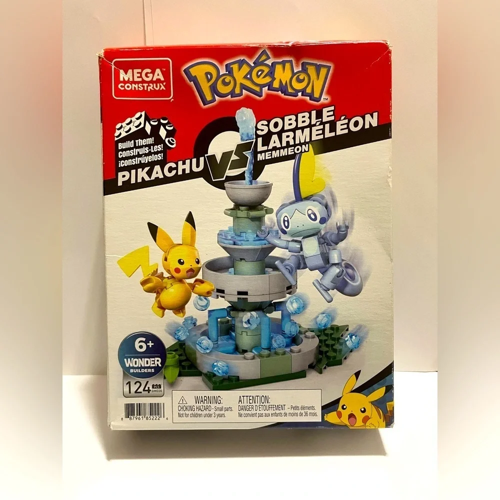 Mega Construx Pokemon Pikachu vs. Sobble Set-Distressed packaging-124 pcs